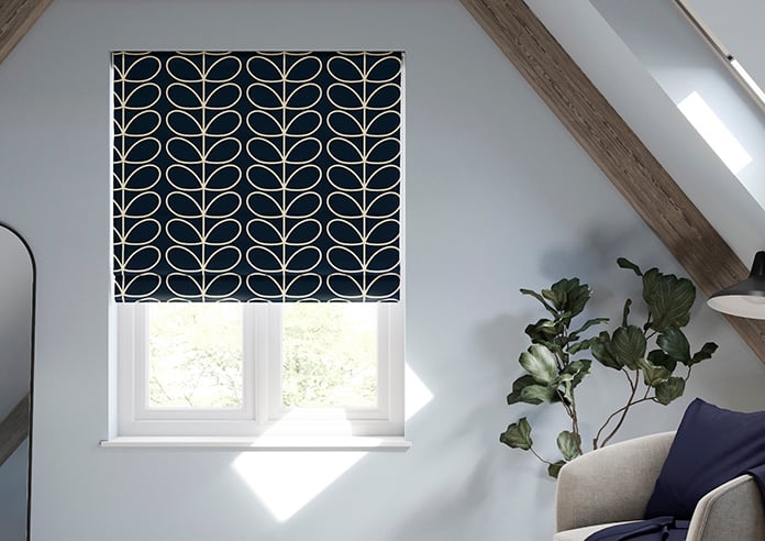 Orla Kiely Jumbo Linear Stem, Whale - Twist&Fit Roman Blind - Image 3
